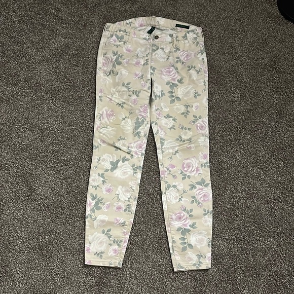 Floral Print Jeggings Size 32w - Picture 2 of 6